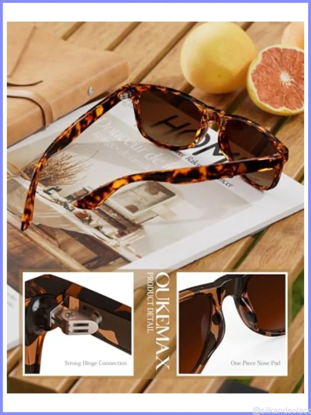 Polarized Sunglasses UV400 Protection Square Full Frame Unisex